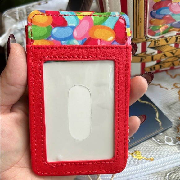 NEW Rare Set Harry Potty Loungefly Bertie Botts Jelly Bean Bag & Card Holder - Picture 4 of 11